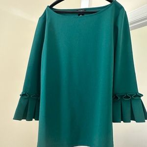 Women’s ruffle sleeve solid blouse